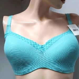 Le Mystere Aqua Lace Trim Bra